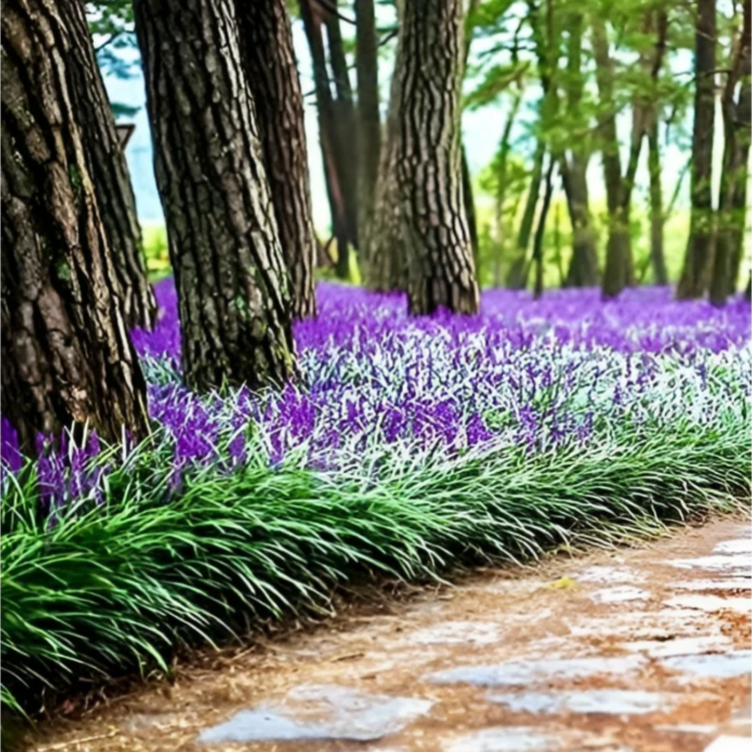 Variegated Lilyturf Live Plant - Liriope Grass Plant Live in 2.5 Inch Pot for Ornamental Grass Groundcover - Image 3