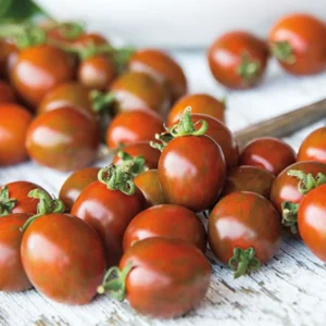 100 Heirloom Tomato Seeds for Planting Outdoors, Garden Vegetable Seeds - Black Cherry Tomato