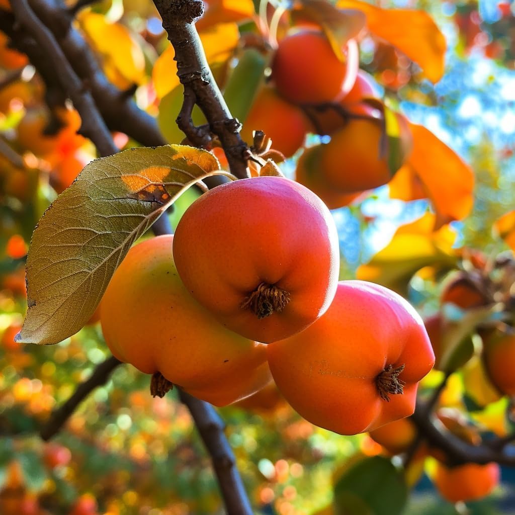 2 American Persimmon Trees - 12-24" Tall Live Plants - Cold-Hardy Native Common Persimmon Fruit Trees - Diospyros Virginiana - (2 Pack) - Image 4