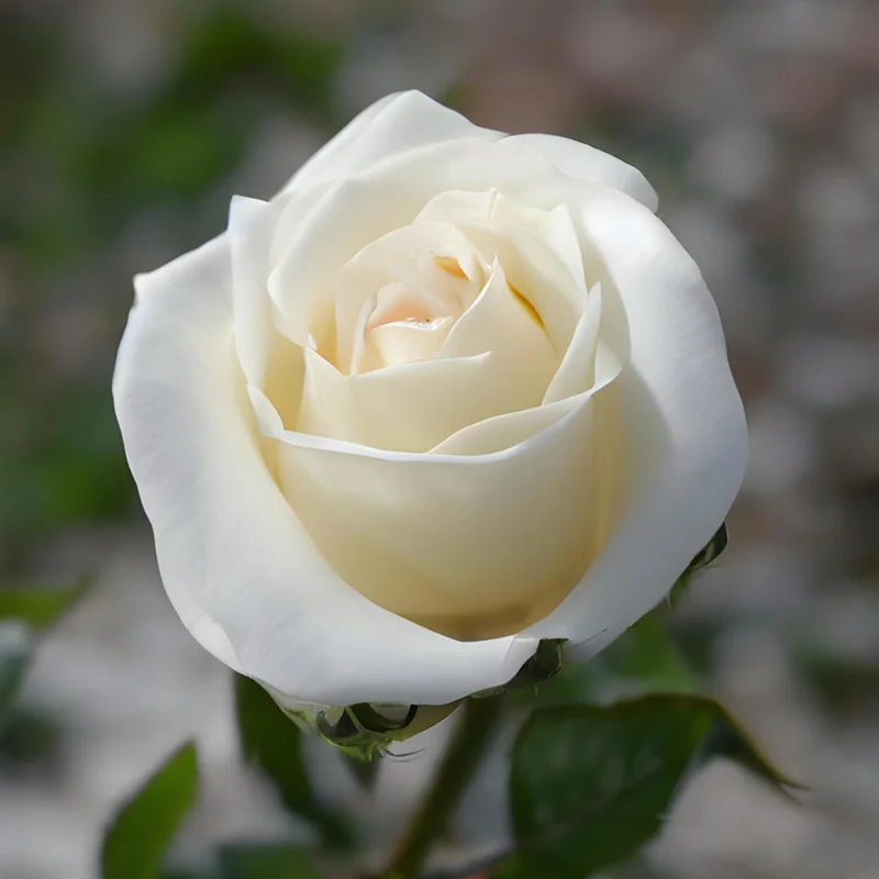 Mini Rose Plant Live - Miniature Rose Bush - 3" Pot - White Flowers