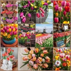 Mixed Tulip Bulbs - 20 Top Size Bulbs for Fall Planting