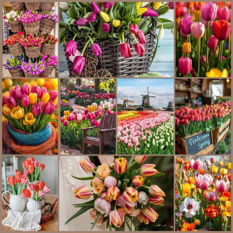 Mixed Tulip Bulbs - 20 Top Size Bulbs for Fall Planting