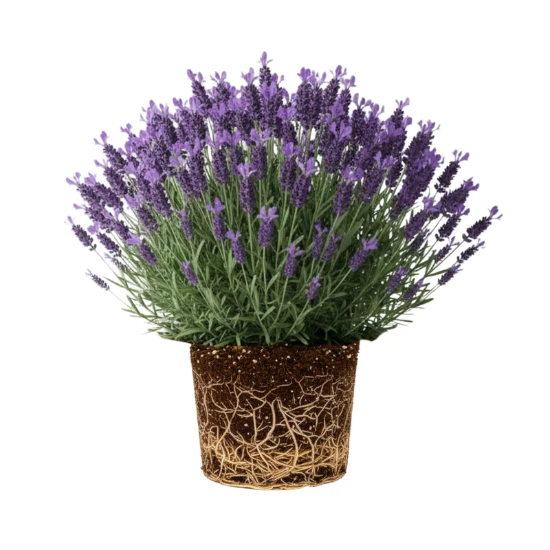 Live Lavender Plant 4'' Pot, Fragrant Herb, Well Rooted Flowering Bushes